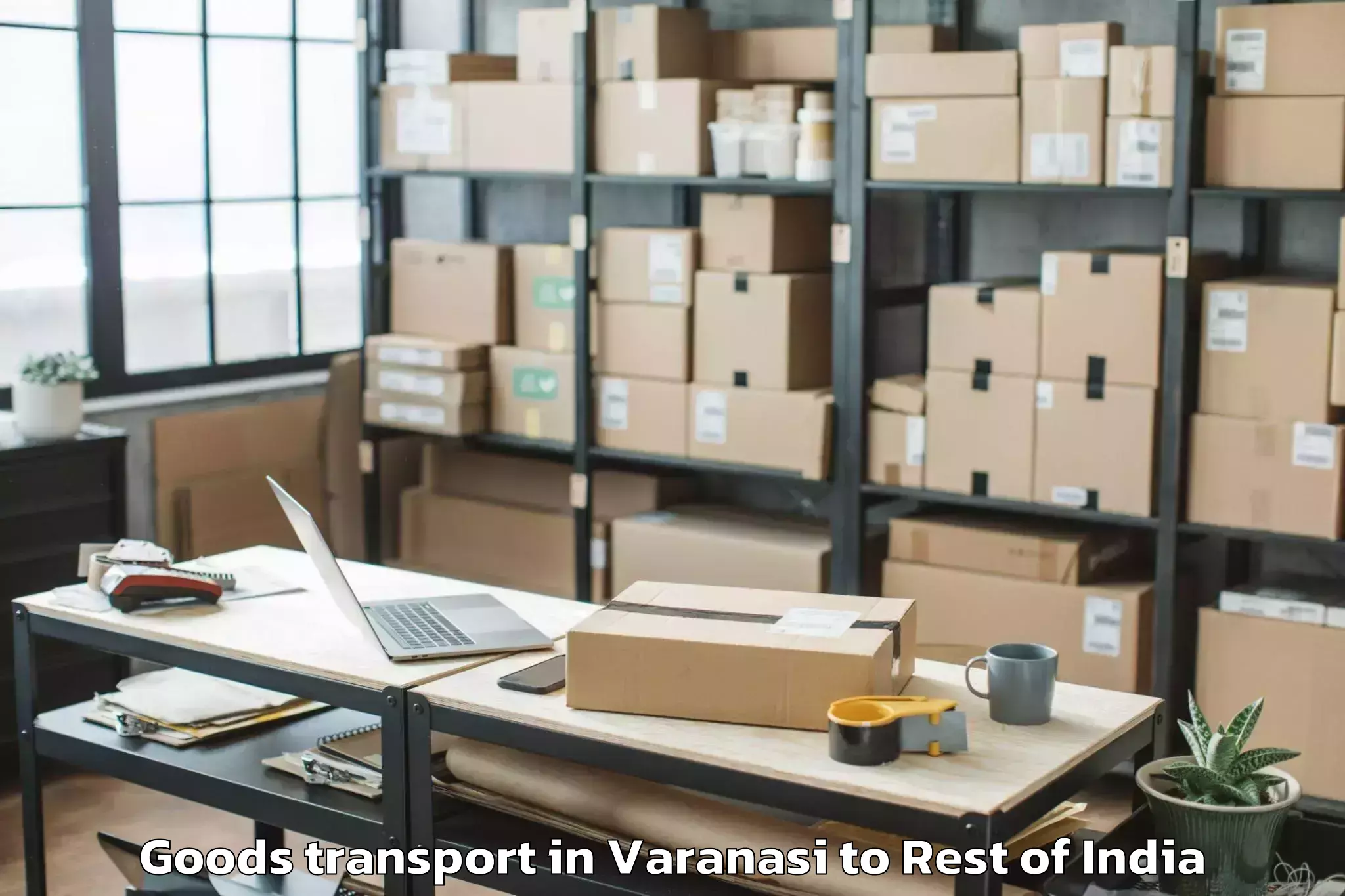 Affordable Varanasi to Kundarki Goods Transport